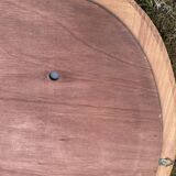 Oval wooden mirror 46x72cm