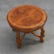 Renaissance‑Style Round Walnut Coffee Table, France – Late 19th Century