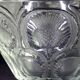Coupe Lalique Crystal Cut decoration Thistles Master Piece-Circa 1960s