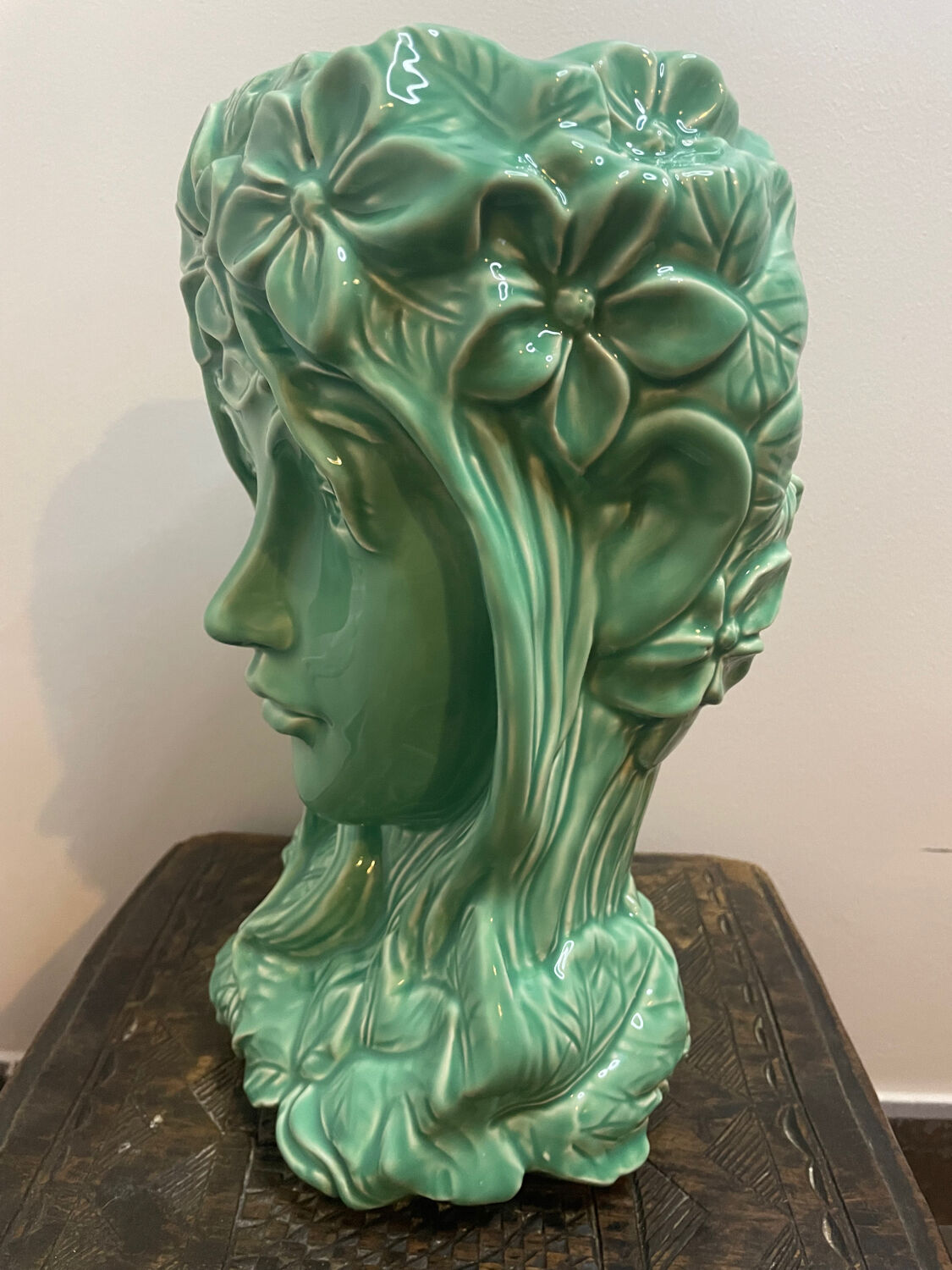 Art Nouveau head vase
