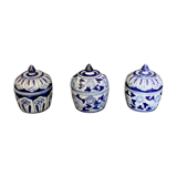 Lot of 3 ginger pots