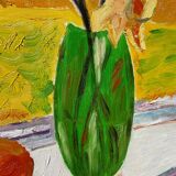 Still life painting with bouquet oil on canvas