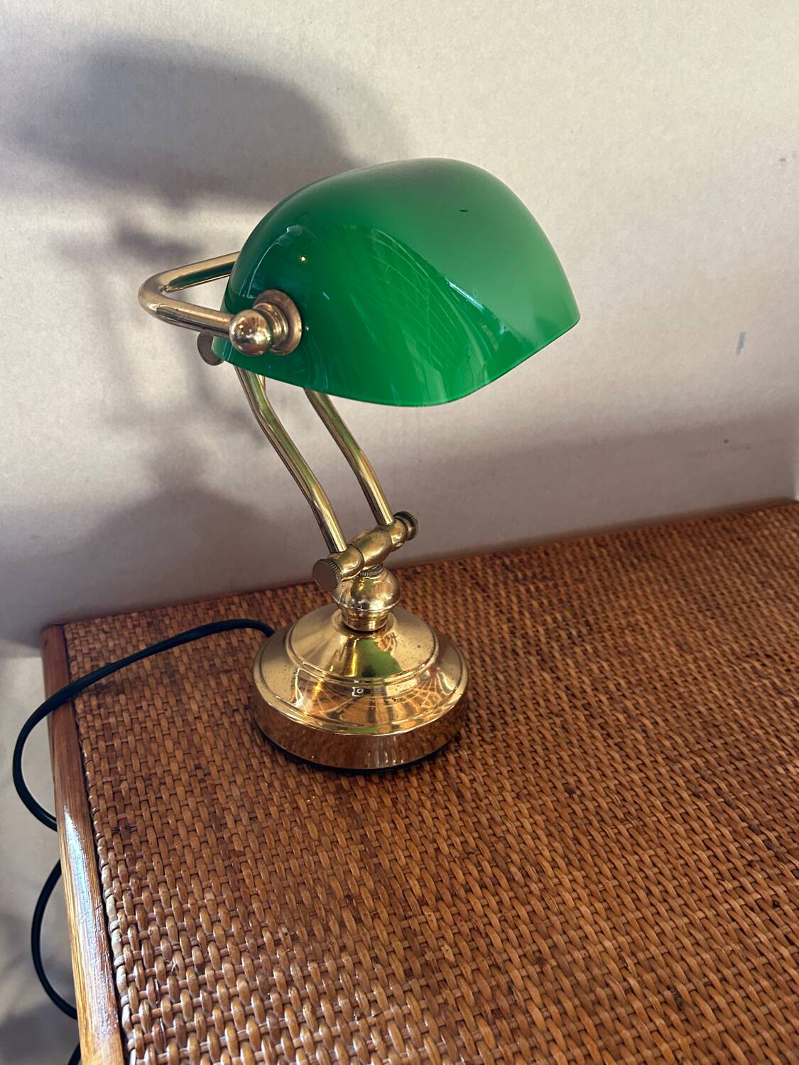 Vintage retro notary banker lamp