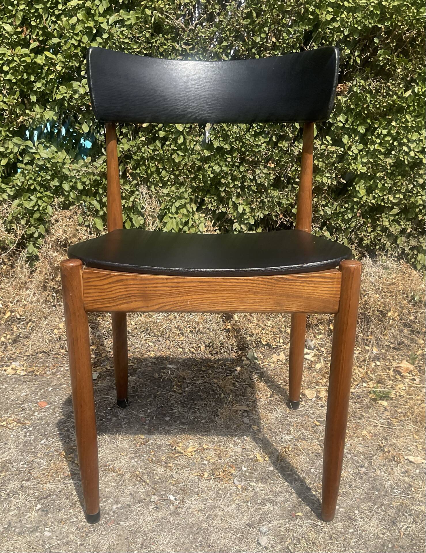 Chaise scandinave des années 60 en palissandre massif 