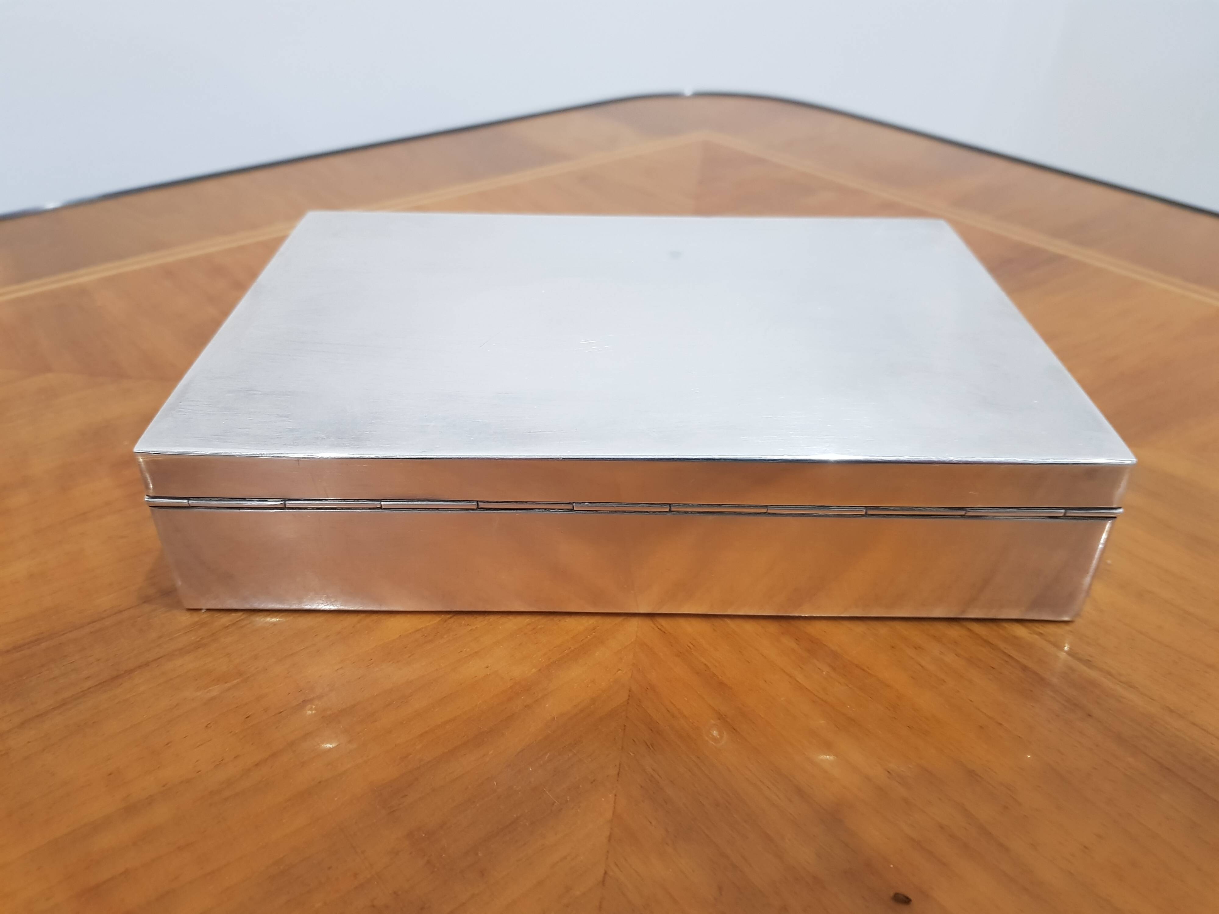 Luxurious Silver Cigar Box – 925 Silver (Sterling)