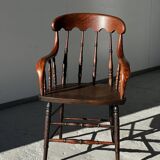 Fauteuil Windsor en bois tourné XXIXème