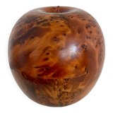 Apple-shaped cedar jewelry box