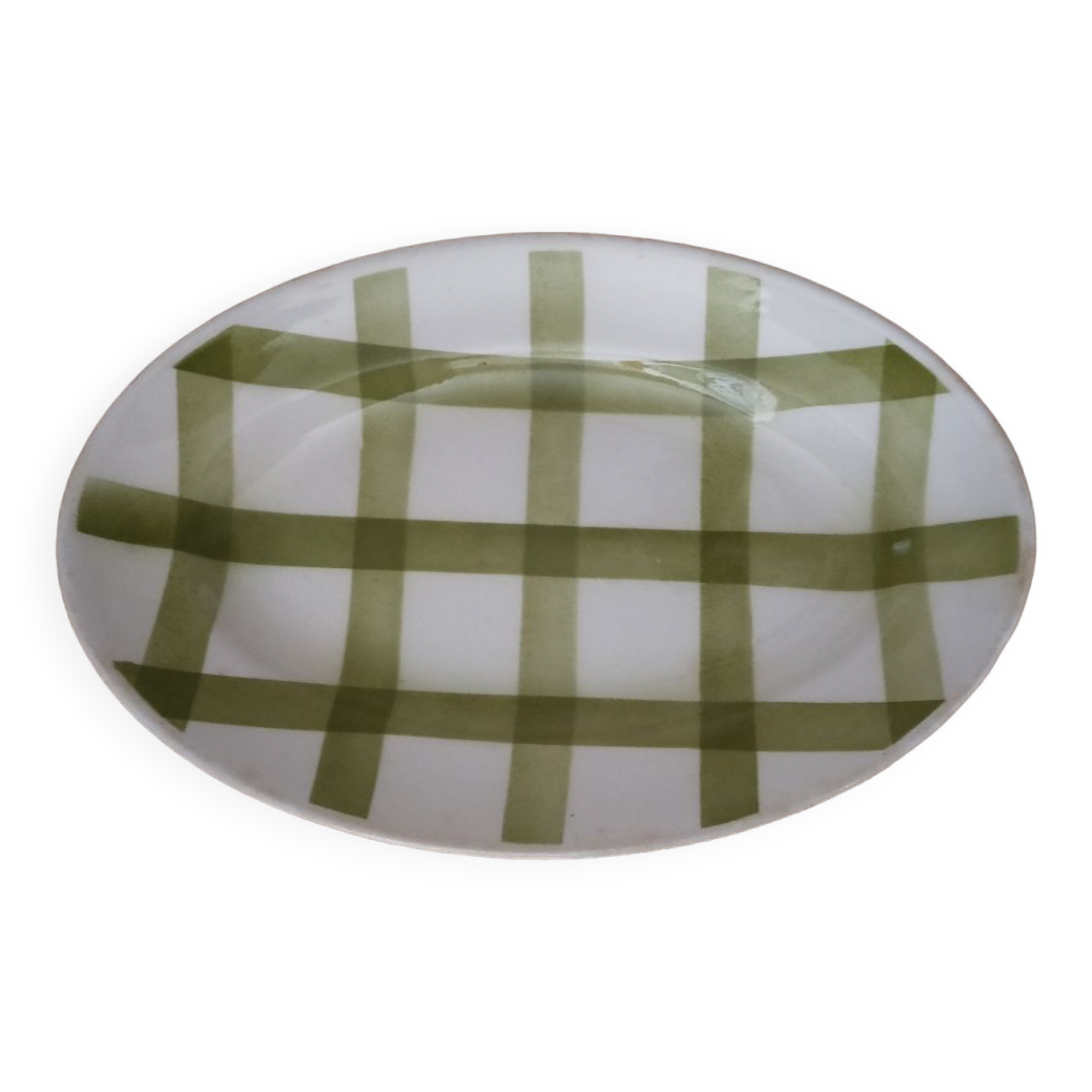 Oval checkered dish The mill of the wolves