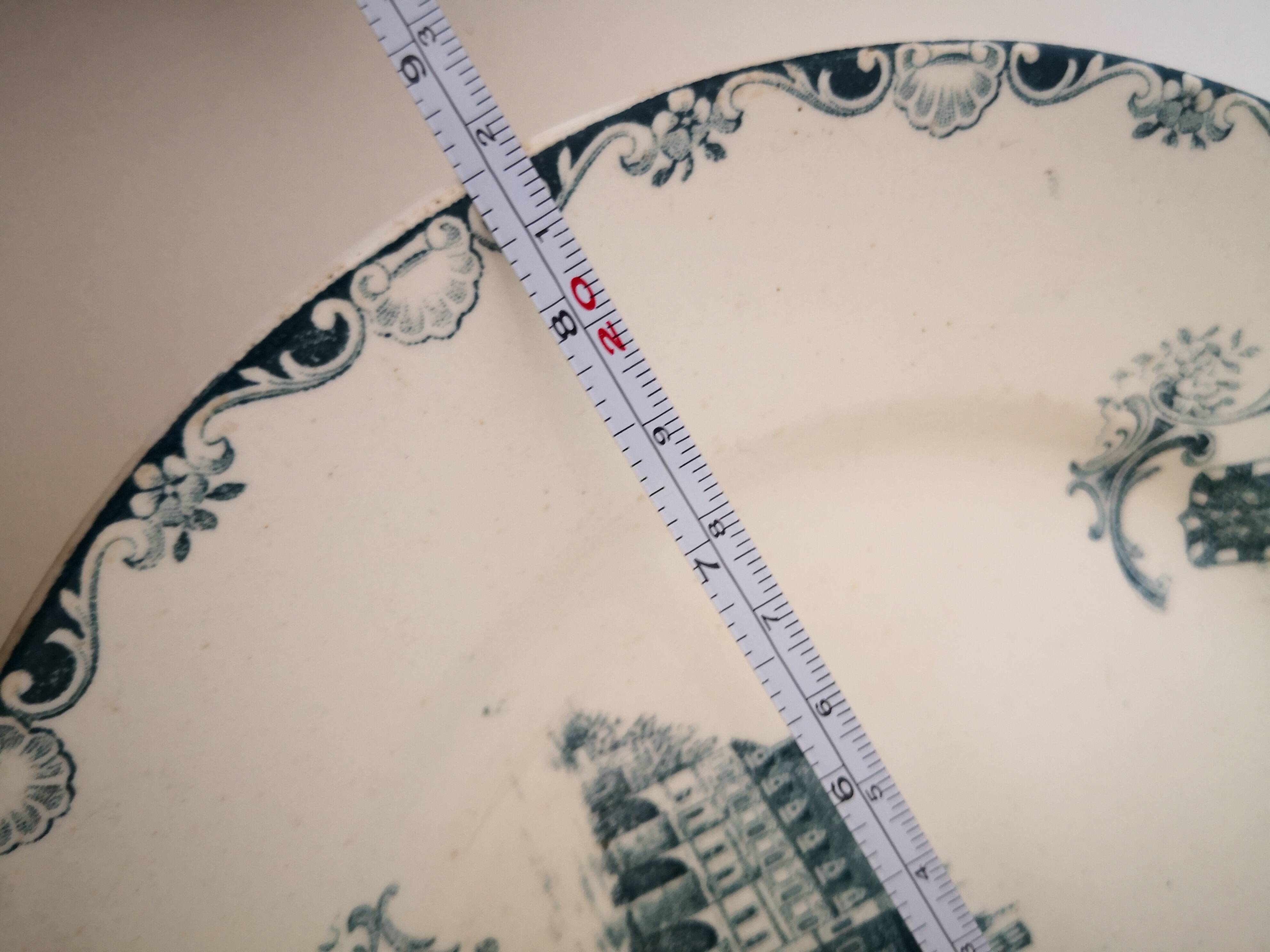 fruit bowl, iron earth, Clairefontaine, white and green château collection