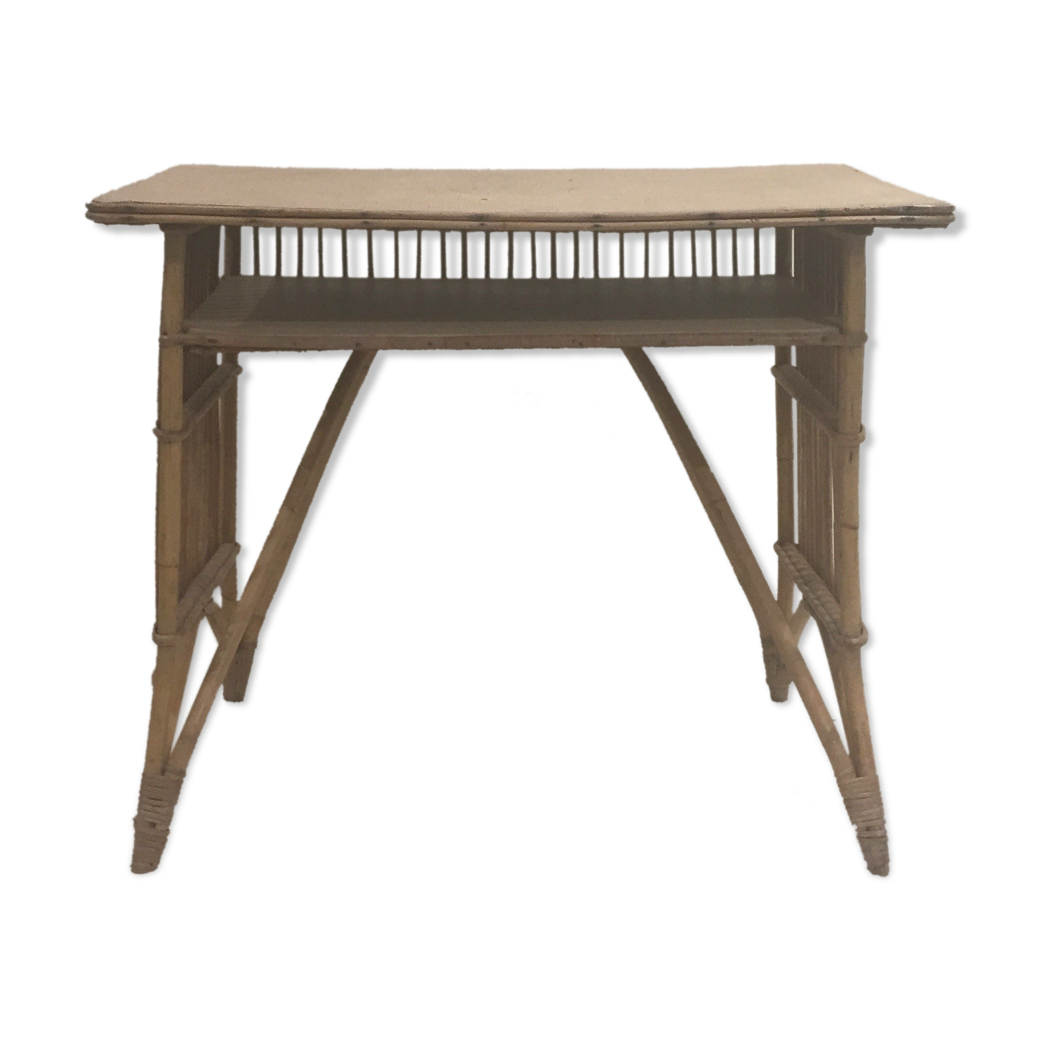 Rattan desk