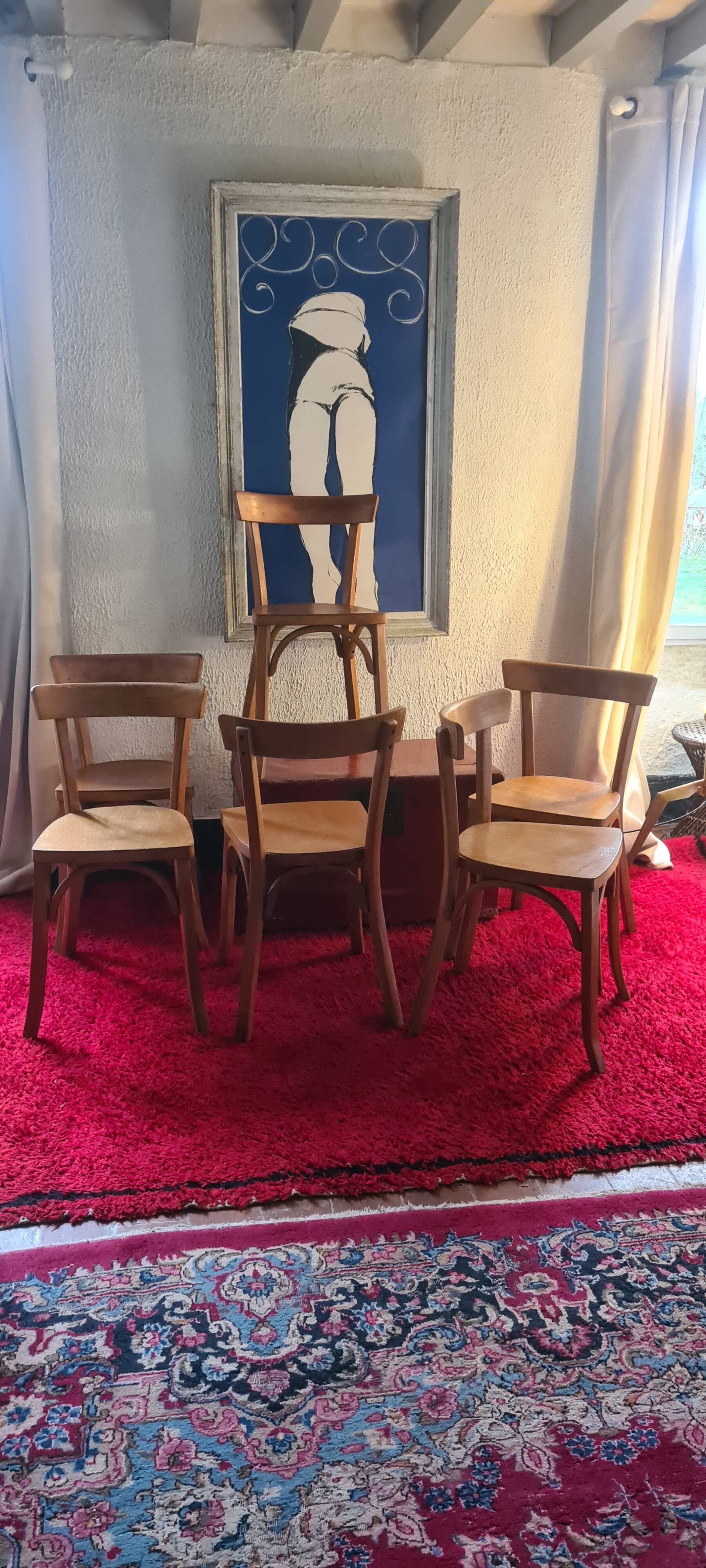 Set of 6 Luterma "bistro" chairs