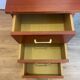 Bureau Double Caisson Vintage Capelle - Années 60 Teck/Acajou