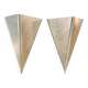 Pair of plexiglass wall lights 1970