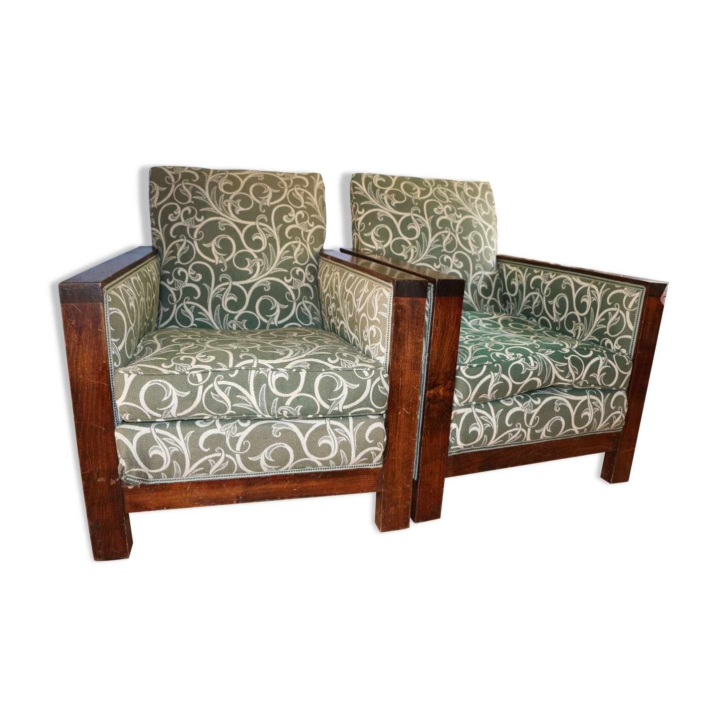 art deco armchairs