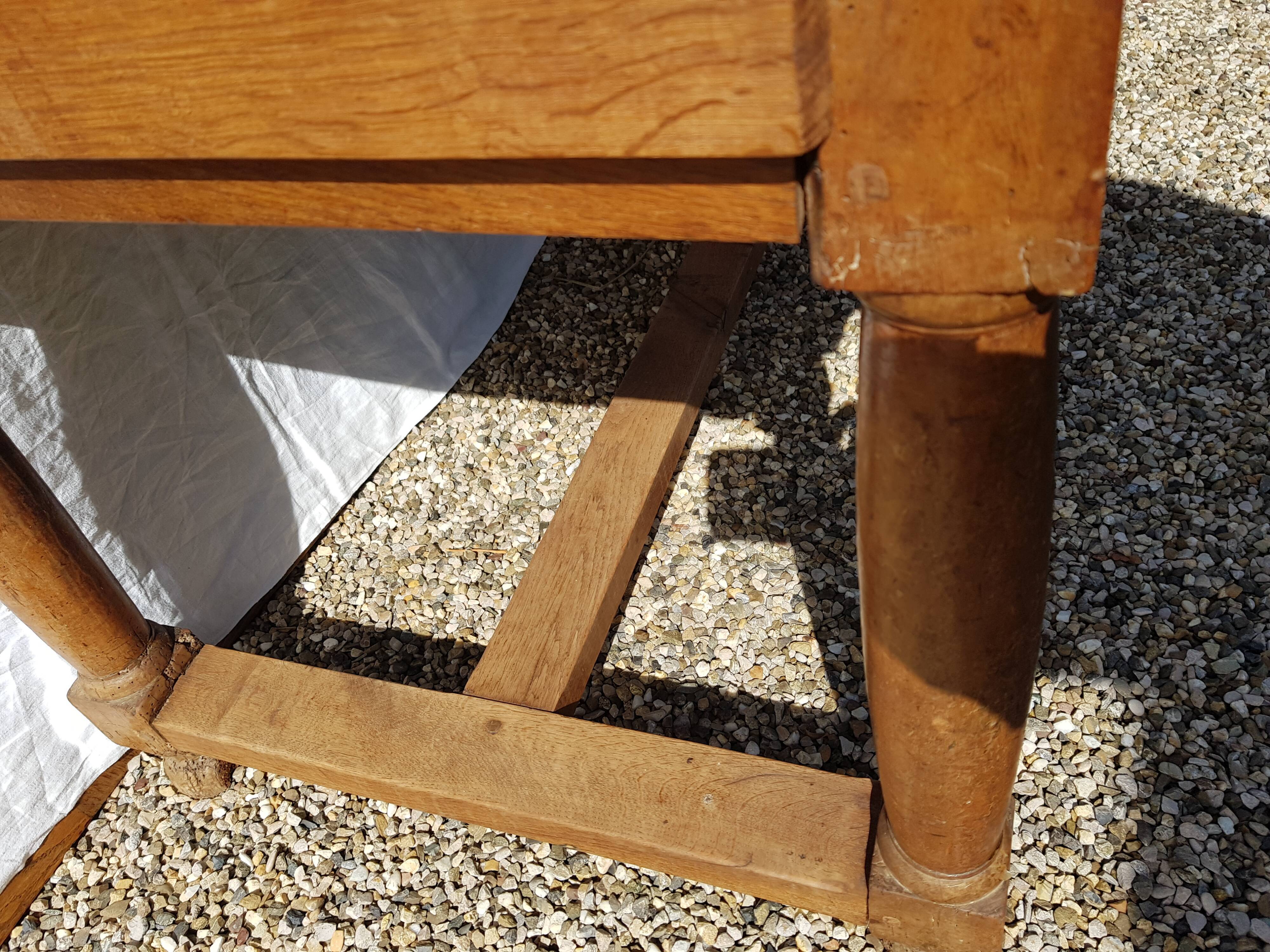 Old cherry farm table