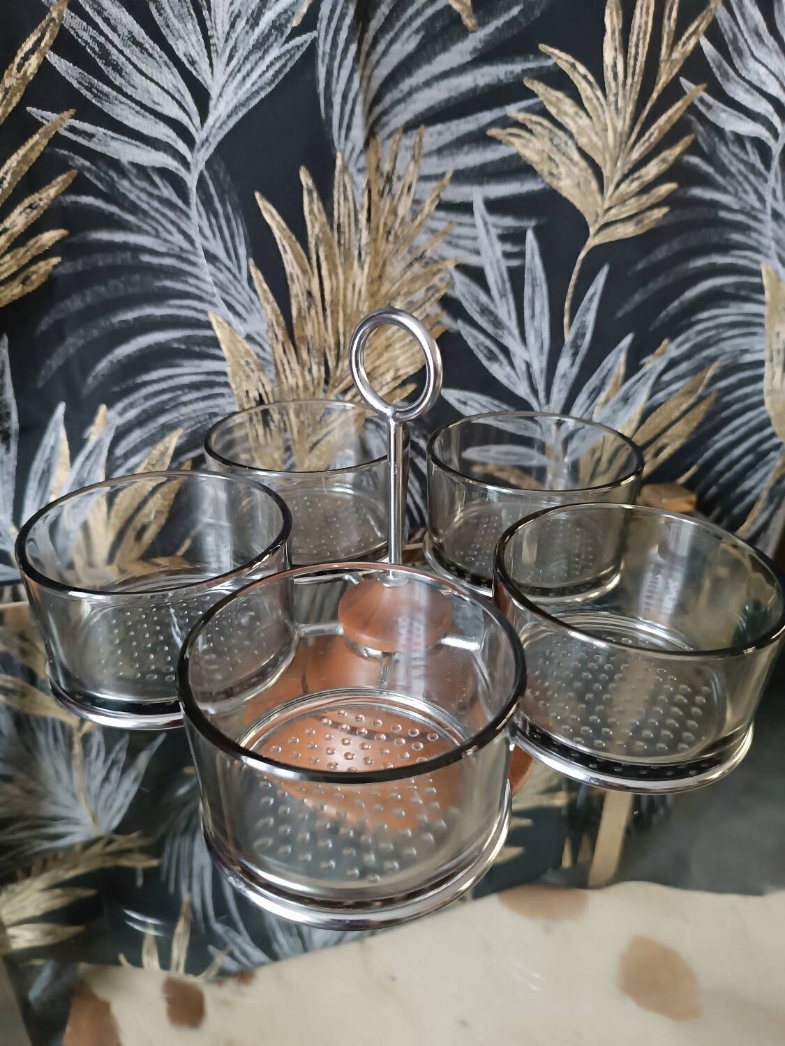 Vintage aperitif tray