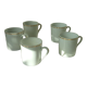 Limoges porcelain coffee cups litron shape