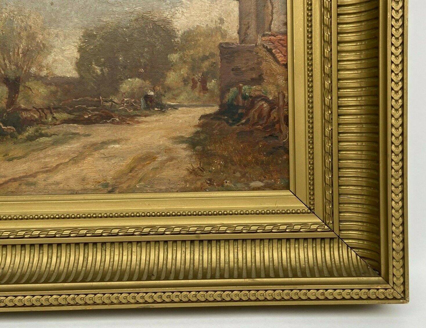 Oil on panel François-Edouard Bournichon Basse-Goulaine late 19th century