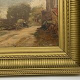 Oil on panel François-Edouard Bournichon Basse-Goulaine late 19th century