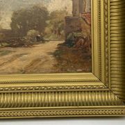 Oil on panel François-Edouard Bournichon Basse-Goulaine late 19th century