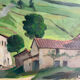 Old table landscape signed Franc Bal (1876-1960)