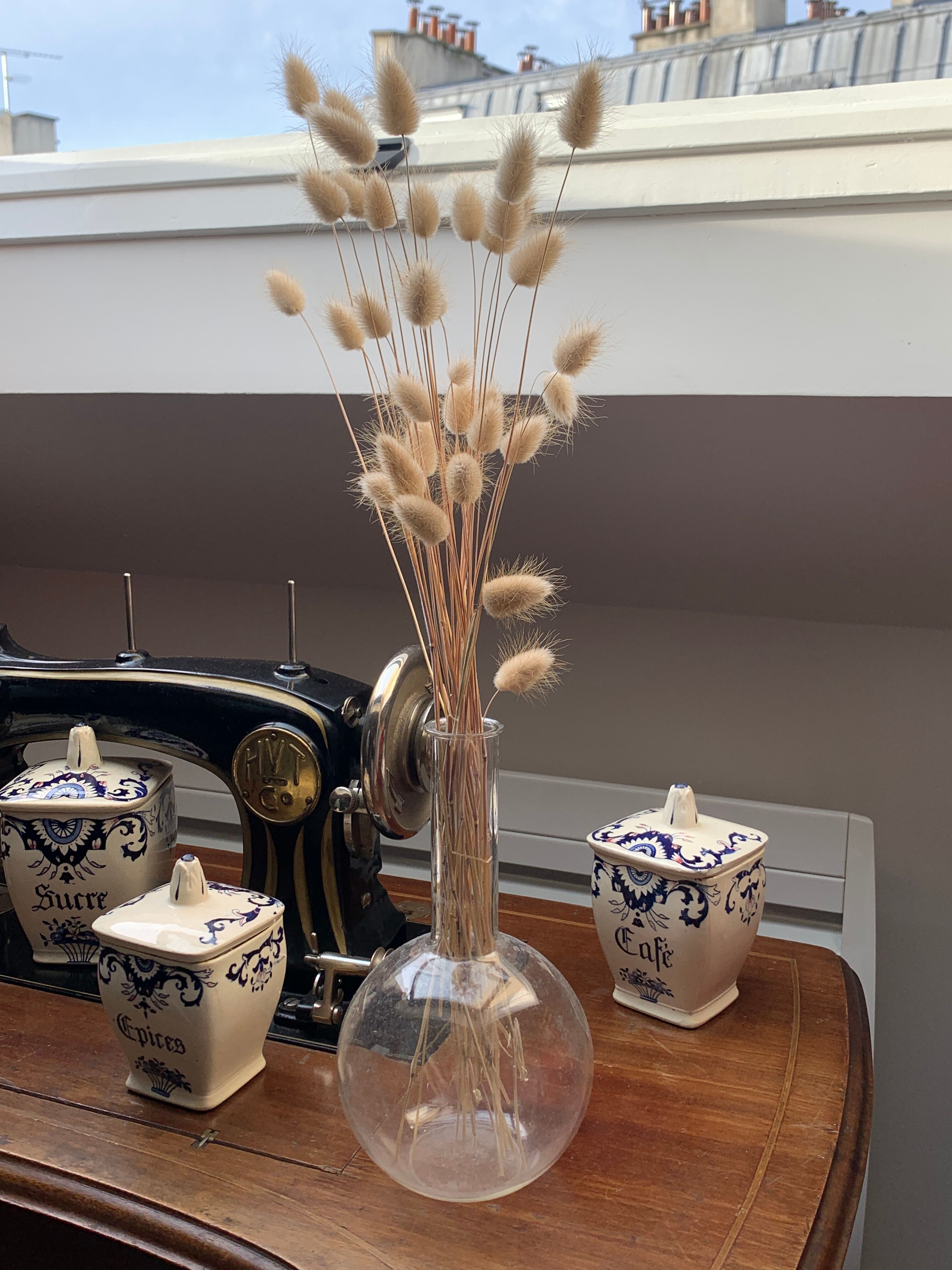 Vase vintage de laboratoire