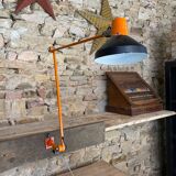 Wall lamp - 2 arms - orange and black