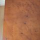 Vintage 70s elm burl coffee table