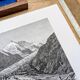 Pasterze and Grossglockner, Austria, printed illustration from 1878.