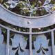 Solid gate, garden iron, H227x110cm, old, exterior door