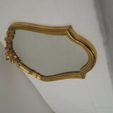 Louis XV style golden tower mirror, medium size