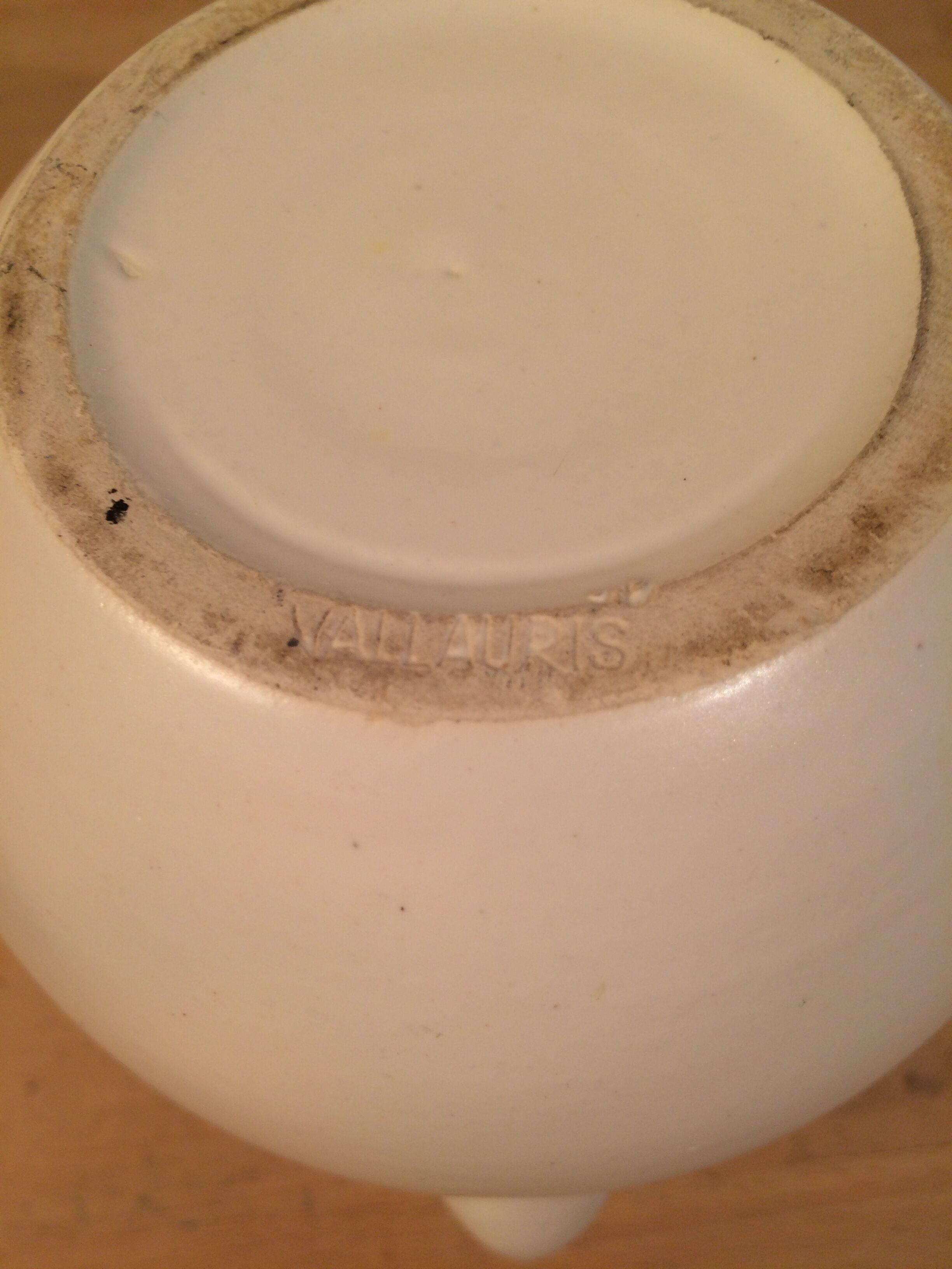 Horned vase André Baud, ceramics of Vallauris