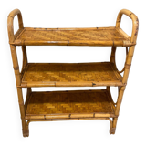 Vintage rattan shelf