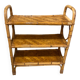 Étagère en rotin vintage