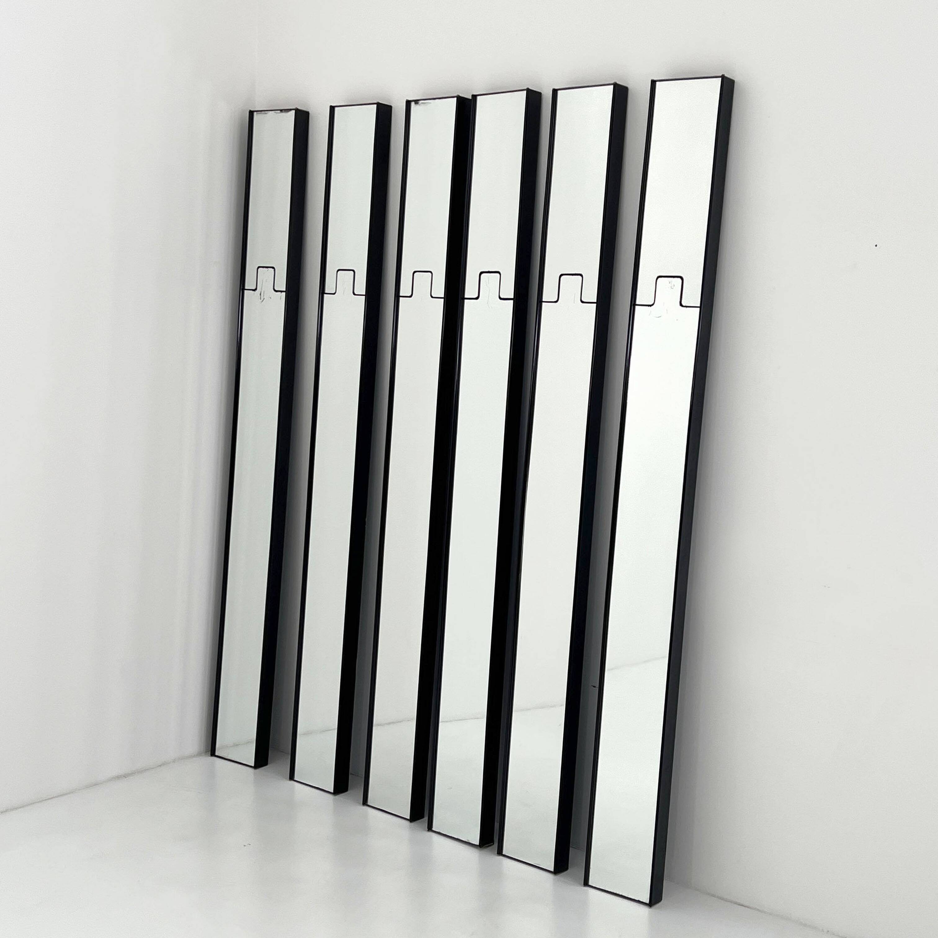 Lot de miroirs / portemanteaux Gronda par luciano Bertoncini pour Elco, 70