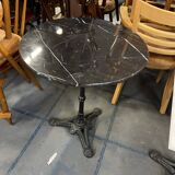 Black marble table.