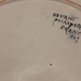 Old HENRIOT Quimper plate / Breton character