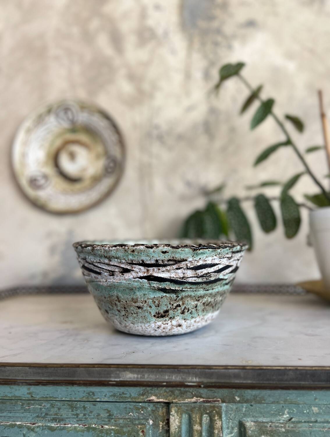 Ceramic salad bowl a. thiry