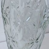 Glass vase patterned vintage flowers 40/50