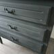 Chest of drawers dark gray limed spirit