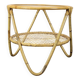 Mid-Century Bamboo and Glass Coffee Table by Alan Fuchs, Czechoslovakia, 1960s