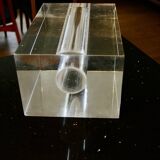 VINTAGE TRANSPARENT ALTUGLASS VASE FOR GUZZINI 1970