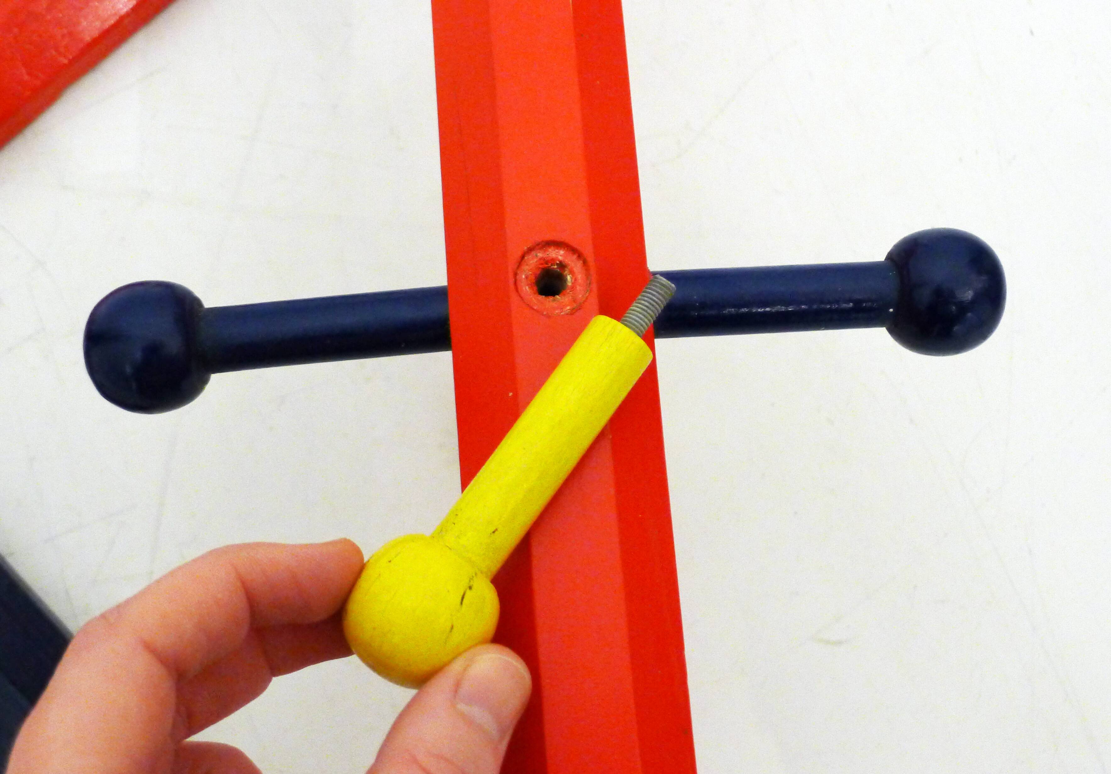 Coat rack colored pencil