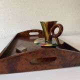 70s ceramic candle holder