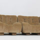 Vintage Italian curved modular sofa by Rossi di Albizzate 1970s