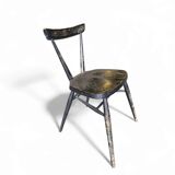 L.Ercolani / early / Ercol Black Stacking Chair / 1950s