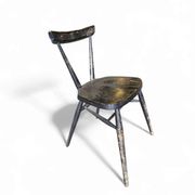 Chaise empilable noire Ercol L.Ercolani années 1950