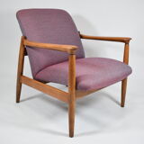 Original armchair GFM-64, 1960s, designer E. Homa, blue orange purple