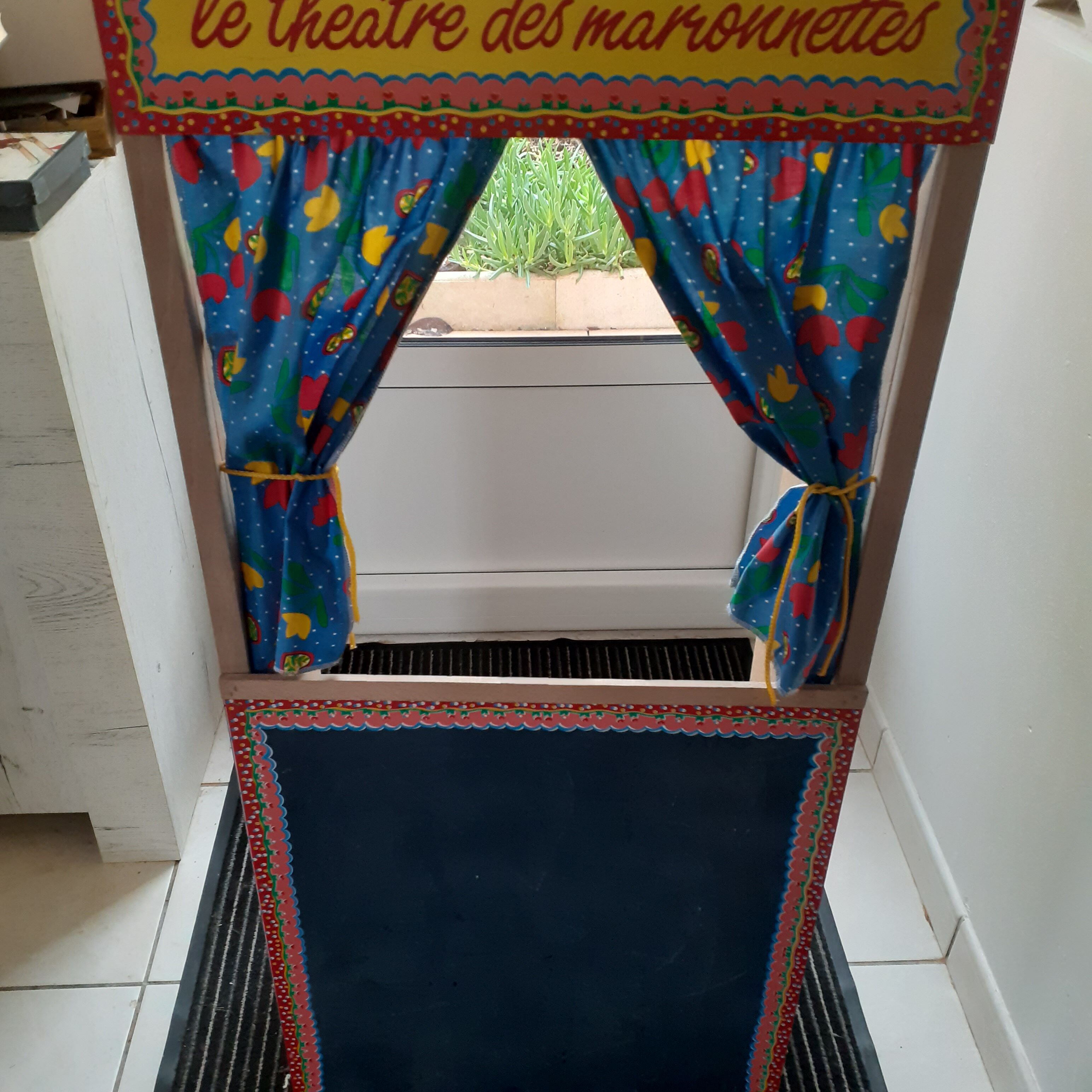 Puppet theatre and blackboard from the 70s