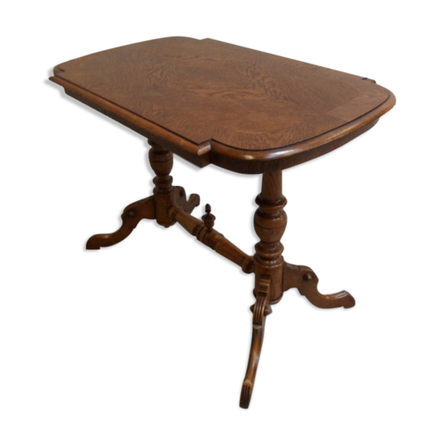 Antique oak French sidetable